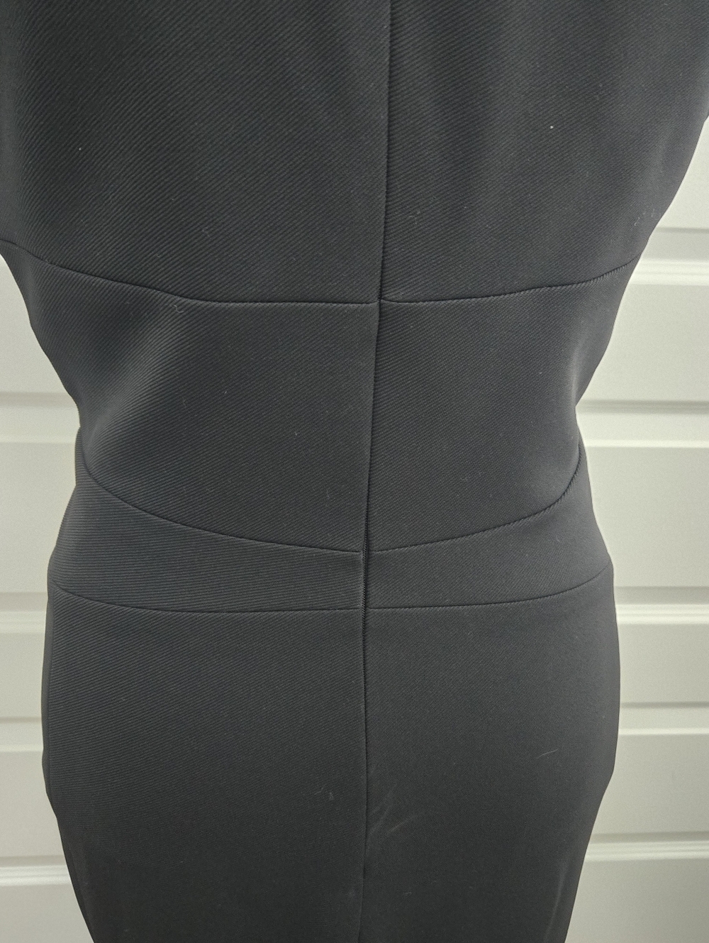 Classic Black V-Neck Sheath Dress - Picture 5 of 9